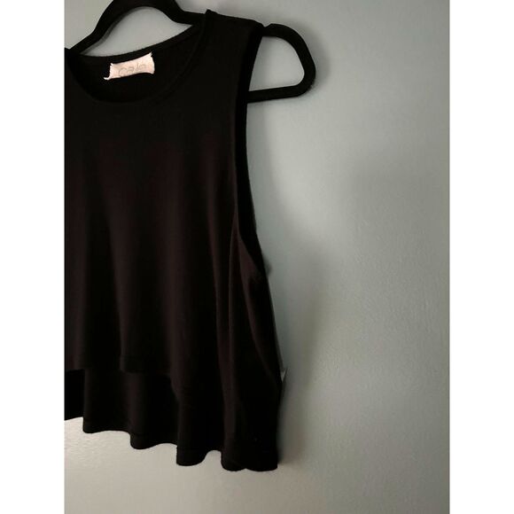 Cale women's black short active wear tank top size small - Picture 3 of 5